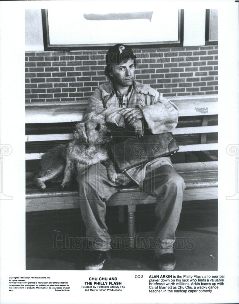 1981 Press Photo Alan Arkin in &quot;Chu Chu and The Philly Flash&quot; - Historic Images