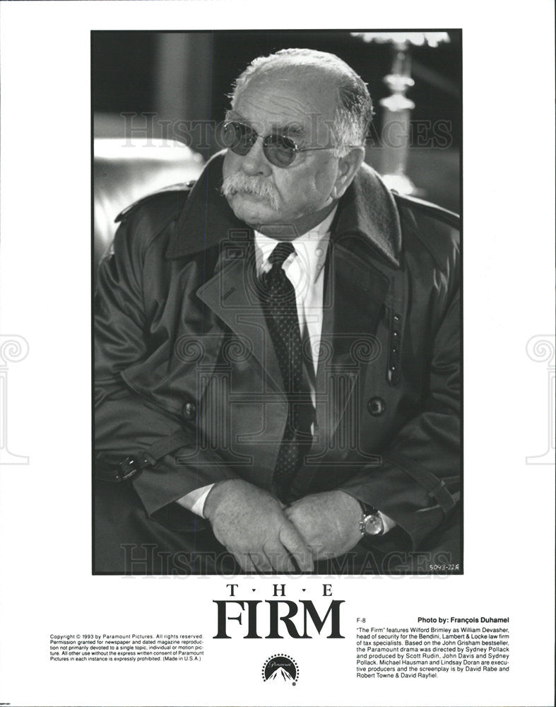 1993 Press Photo Wilford Brimley Actor Firm - Historic Images