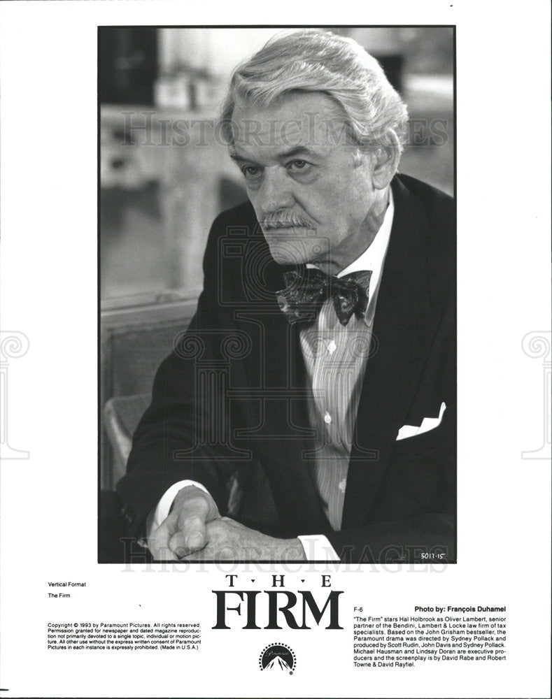 1993 Press Photo Hal Holbrook Actor Firm - Historic Images