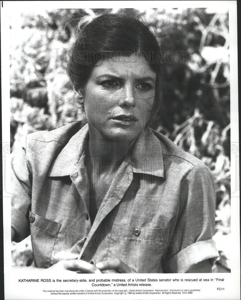 1980 Press Photo Final Countdown Katharine Ross - Historic Images