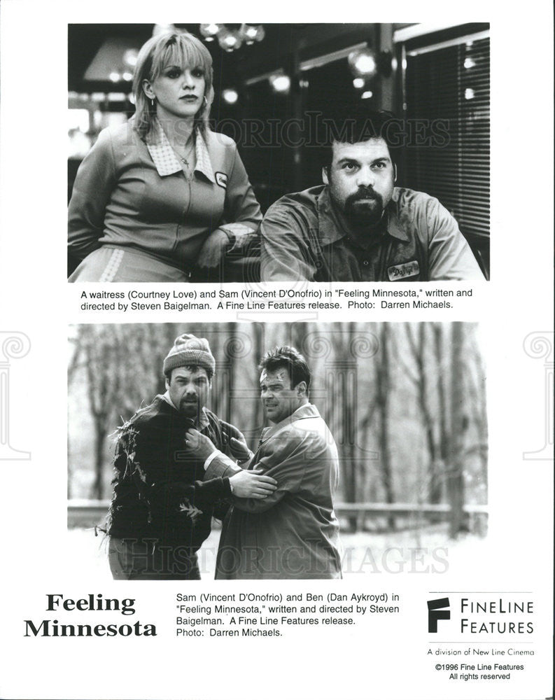 1996 Press Photo Feeling Minnesota Film Vincent D&#39;Onofrio Dan Aykroyd Scenes - Historic Images