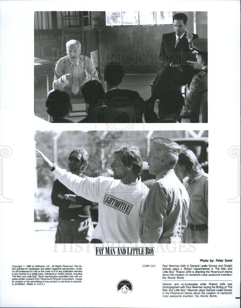 1989 Press Photo Newman Schultz Joffe Director Fat Man And Little Boy - Historic Images