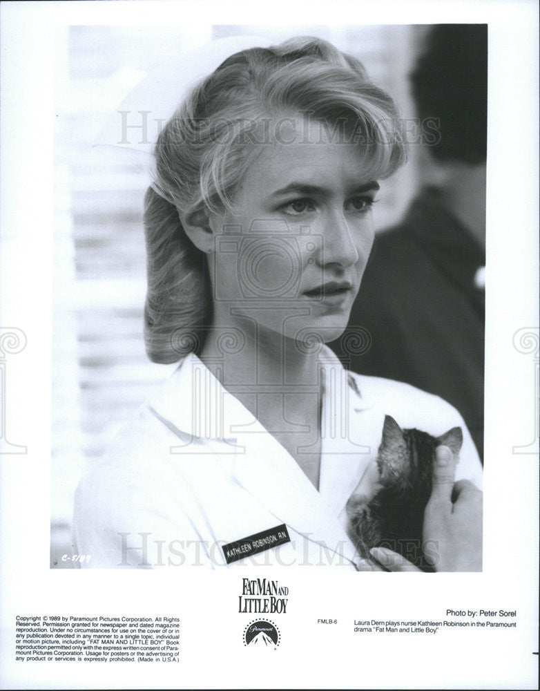 1989 Press Photo Laura Dern Fat Man And Little Boy - Historic Images