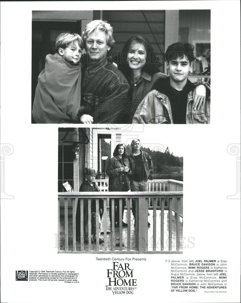 1994 Press Photo Joel Palmer Bruce Davison Mimi Rogers &amp; Jesse Bradford Star - Historic Images