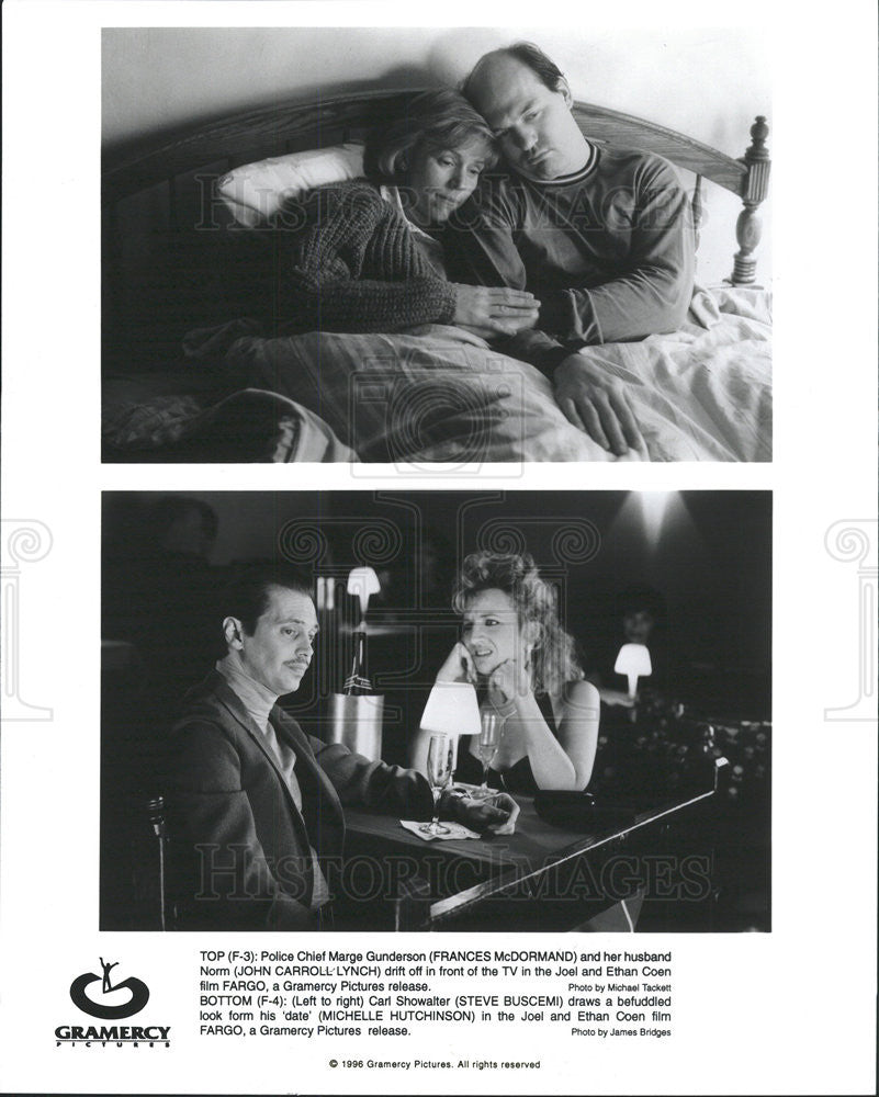 1996 Press Photo McDormand Lynch Buscemi Hutchinson Fargo - Historic Images