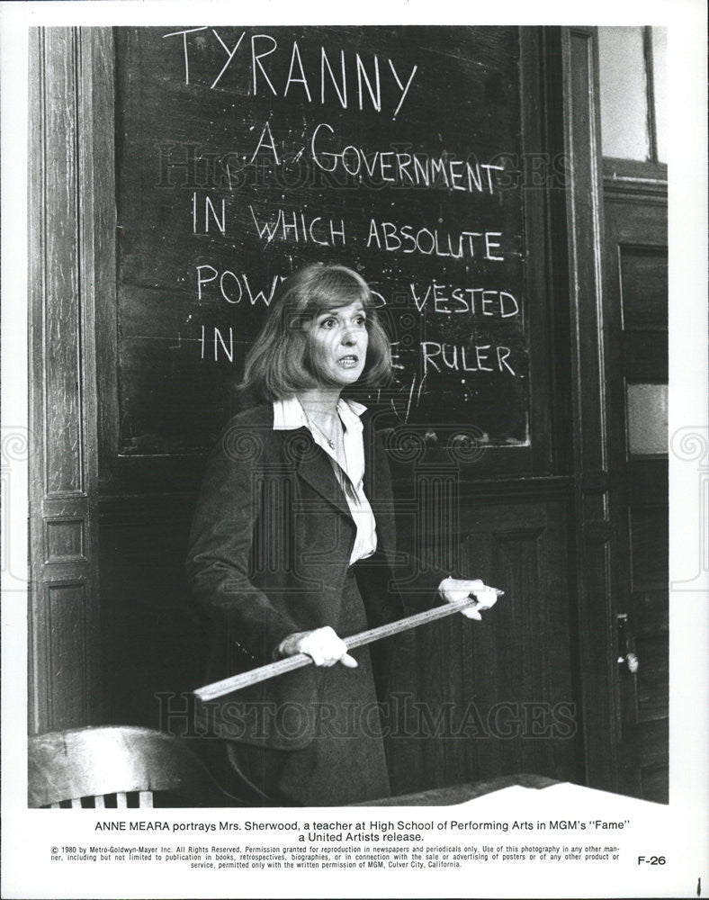 1980 Press Photo Fame Anne Meara - Historic Images