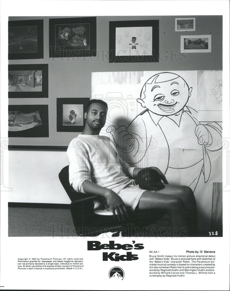 1992 Press Photo Bruce Smith Director Bebe&#39;s Kids - Historic Images