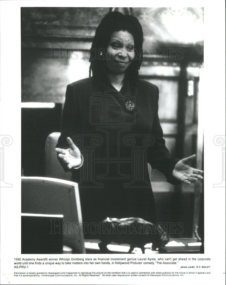 1996 Press Photo The Associate Whoopi Goldberg - Historic Images