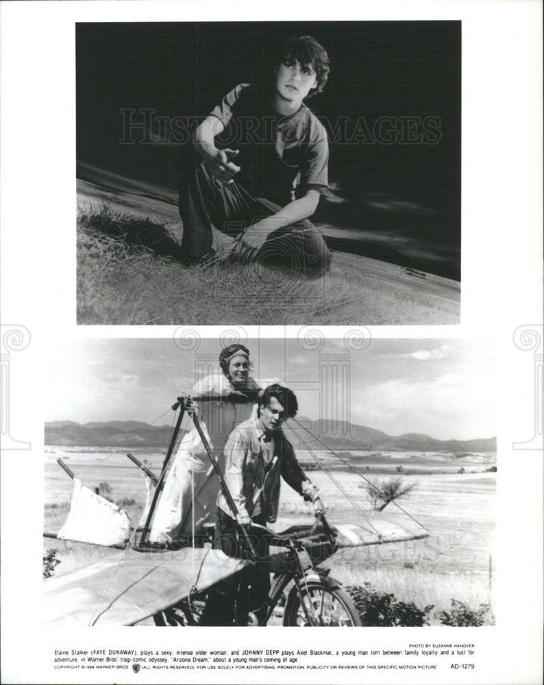 1994 Press Photo Film Arizona Dream Faye Dunaway Johnny Depp - Historic Images