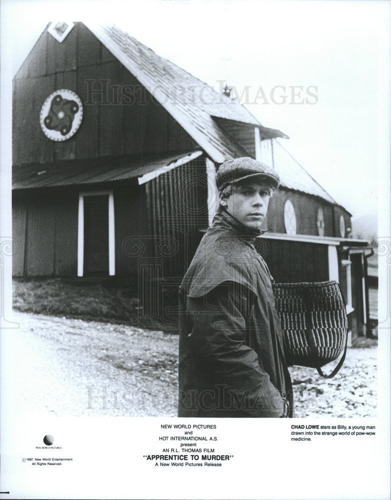 1987 Press Photo Chad Lowe Actor Apprentice Murder - Historic Images