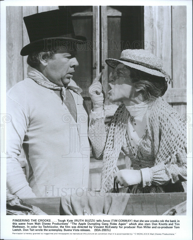 1979 Press Photo Ruth Suzzi Tim Conway Actors Apple Dumpling Gang Rides Again - Historic Images