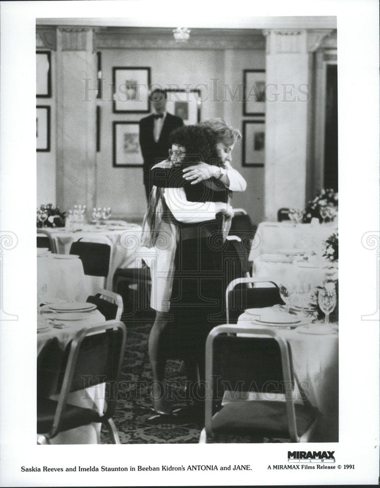 1991 Press Photo Saskia Reeves Imelda Staunton Actoresses Antonia Jane - Historic Images