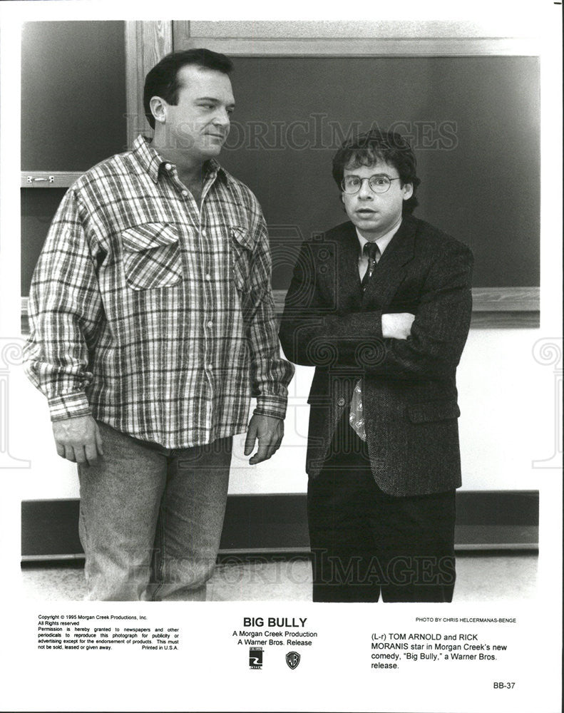 1995 Press Photo Tom Arnold Rick Moranis Actors Big Bully - Historic Images