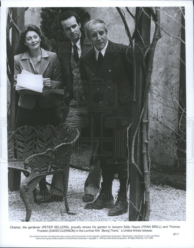 1979 Press Photo Being There Fran Brill Peter Sellers David Clennon - Historic Images