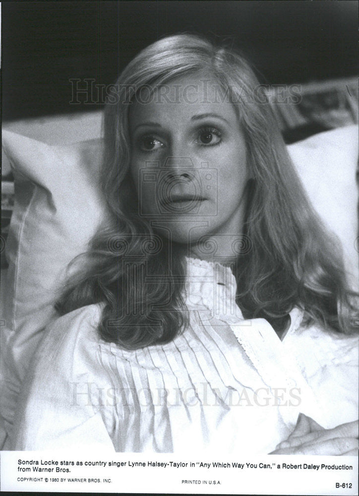 1980 Press Photo Any Which Way You Can Sondra Locke - Historic Images