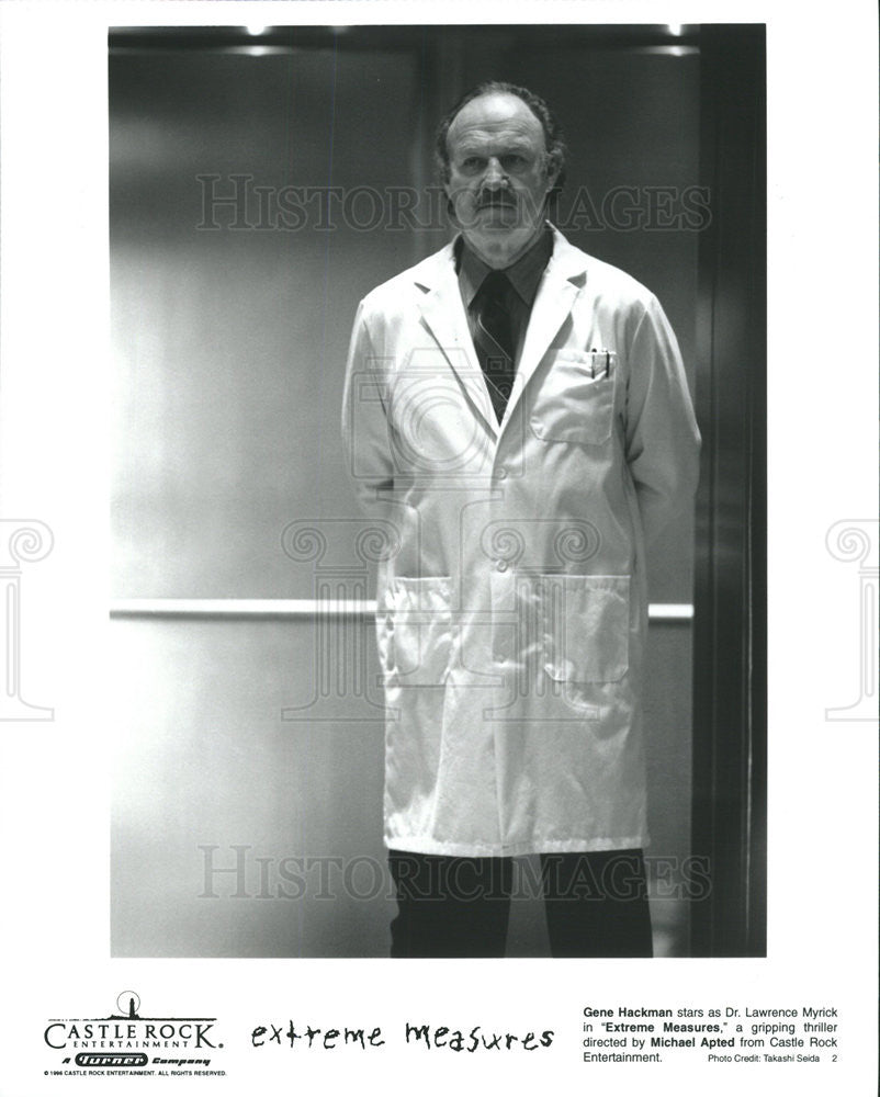 1996 Press Photo Gene Hackman stars in &quot;Extreme Measures&quot; - Historic Images