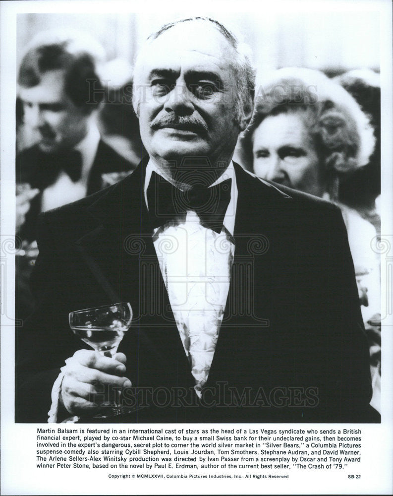 1977 Press Photo Martin Balsam Actor Comedy Thriller Movie Silver Bears Film - Historic Images