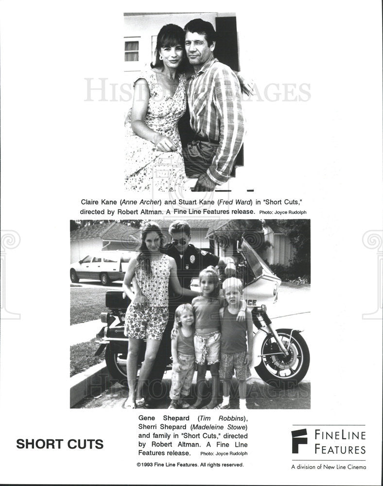 1993 Press Photo Short Cuts Film Madeleine Stowe Tim Robbins Anne Archer Ward - Historic Images