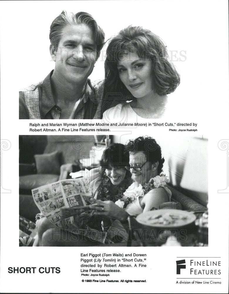 1993 Press Photo Matthew Modine, Julianne Moore In &quot;Short Cuts&quot; - Historic Images