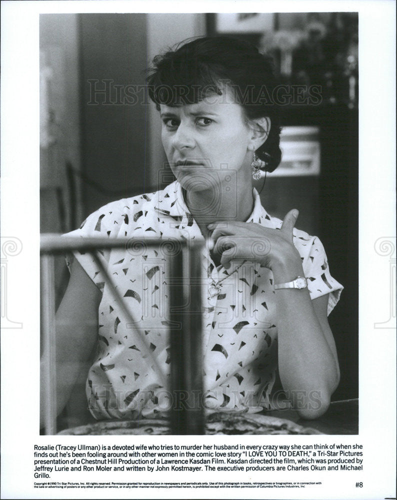 1990 Press Photo Tracey Ullman Actress Comedy I Love You To Death Film Movie - Historic Images