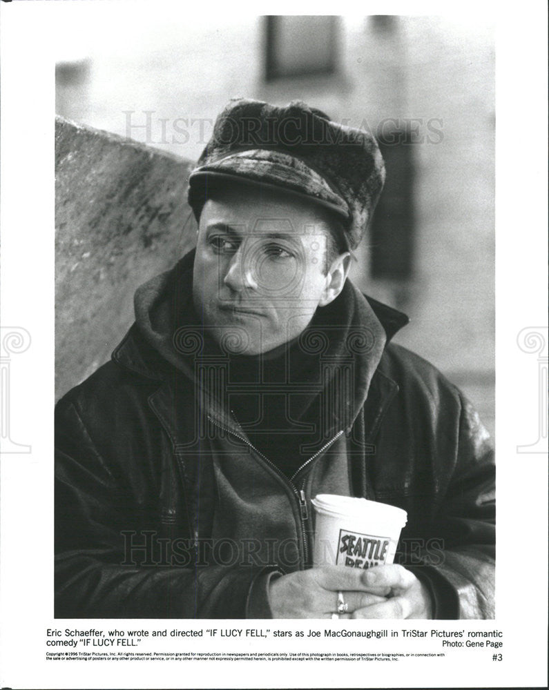 1996 Press Photo Eric Schaeffer Writer Director Actor If Lucy Fell Film Movie - Historic Images