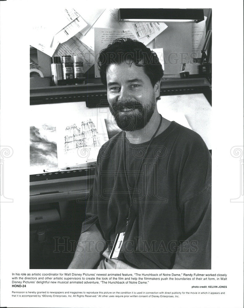 1996 Press Photo Artistic Coordinator Randy Fullmer, The Hunchback Of Notre Dame - Historic Images