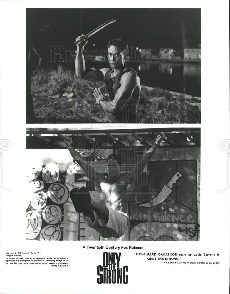 1993 Press Photo Mark Dacascos Actor Only Strong - Historic Images