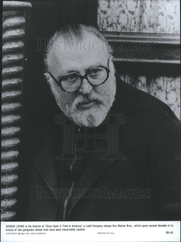 1984 Press Photo Once Upon a Time in America Sergio Leone director - Historic Images