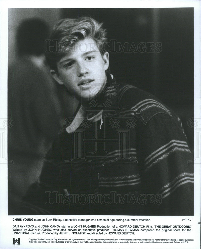 1988 Press Photo Chris Young Stars As Buck Ripley In The Great Outdoors - Historic Images