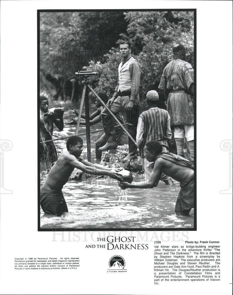 1995 Press Photo Val Kilmer Actor Ghost Darkness - Historic Images