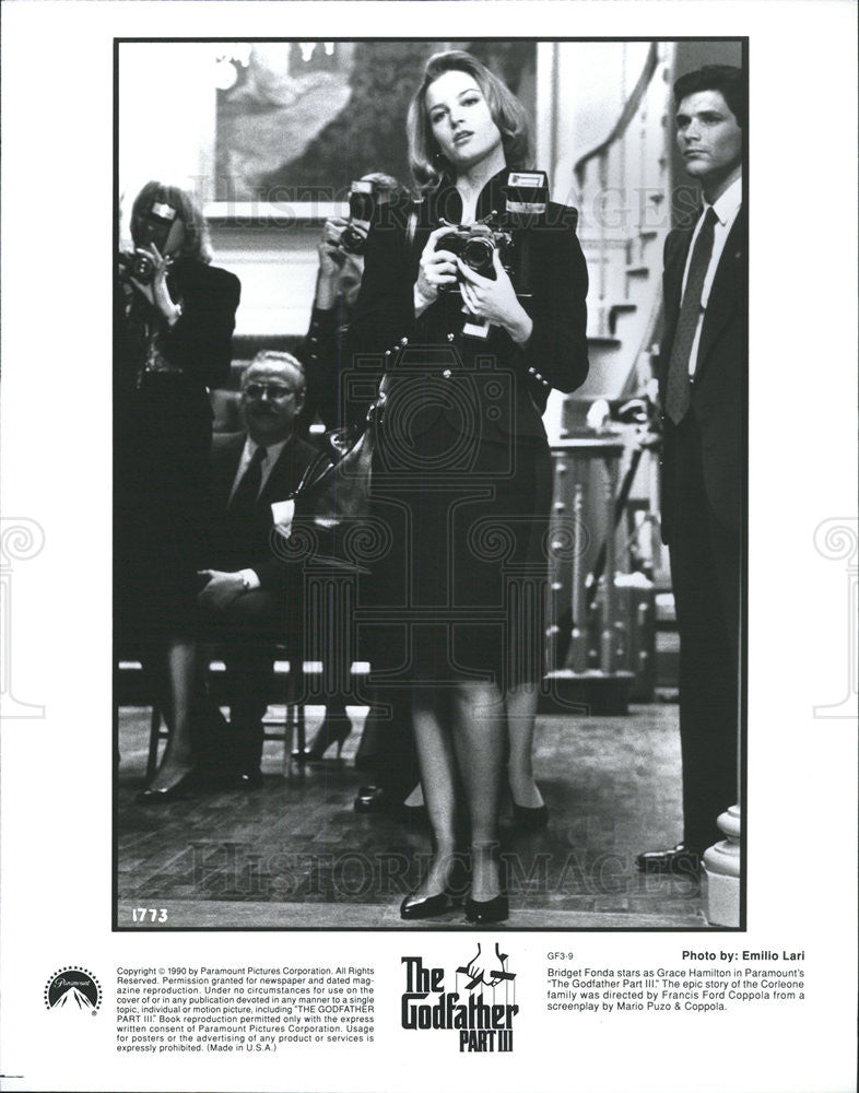 1990 Press Photo Bridget Fonda Actress Godfather Part III - Historic Images