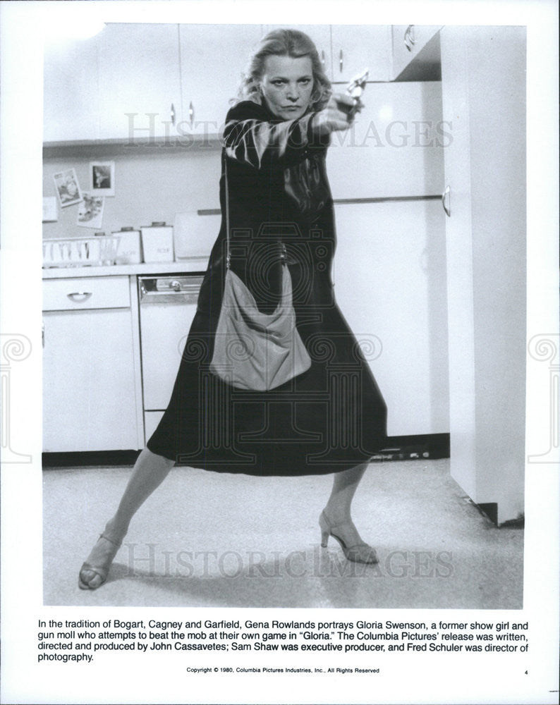 1980 Press Photo Gloria Gena Rowlands - Historic Images