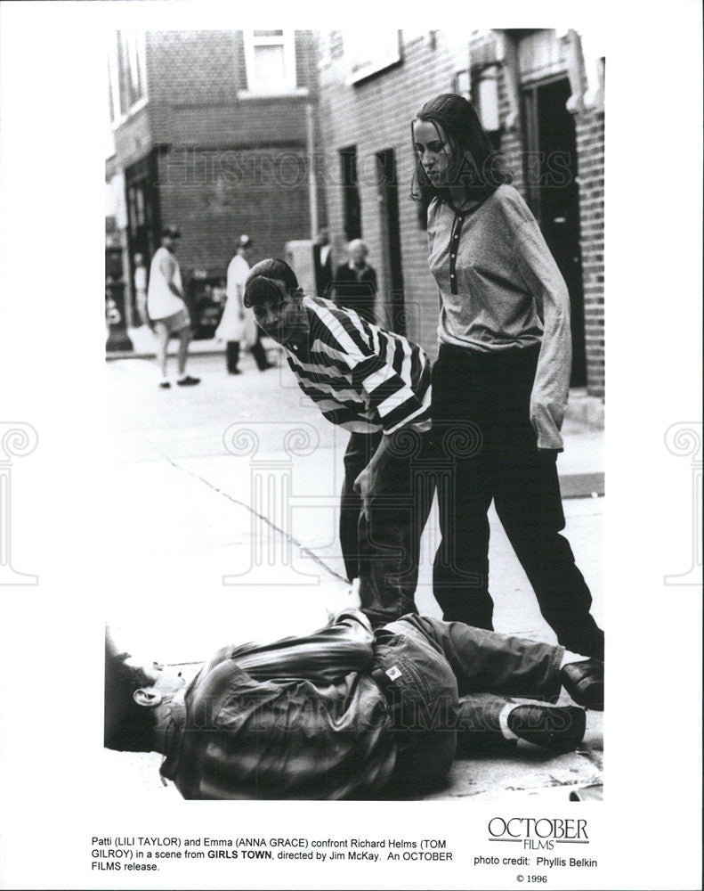 1996 Press Photo Lili Taylor Anna Grace Tom Gilroy Actors Girls Town - Historic Images