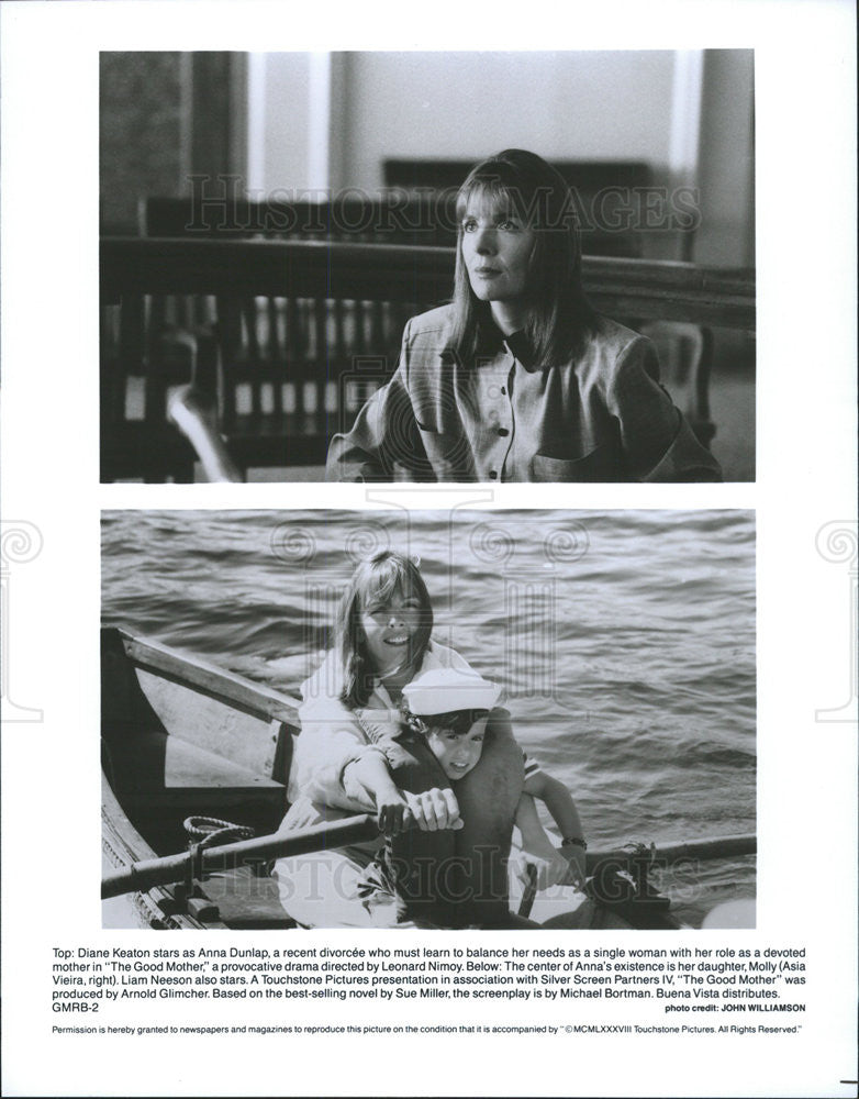 1988 Press Photo Diane Keaton Stars In The Good Mother - Historic Images