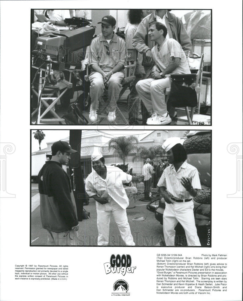 1997 Press Photo &quot;Good Burger&quot; Director Brian Robbins Producer Michael Tollin - Historic Images