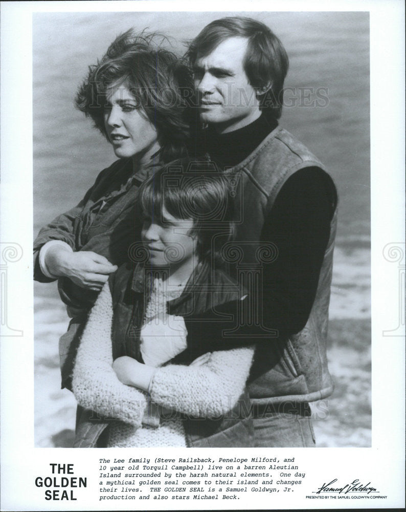 1983 Press Photo Film The Golden Seal Steve Railsback Penelope Milford - Historic Images