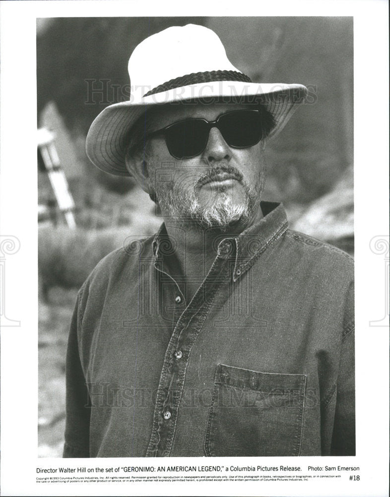 1993 Press Photo Film Geronimo:An American Legend Director Walter Hill - Historic Images