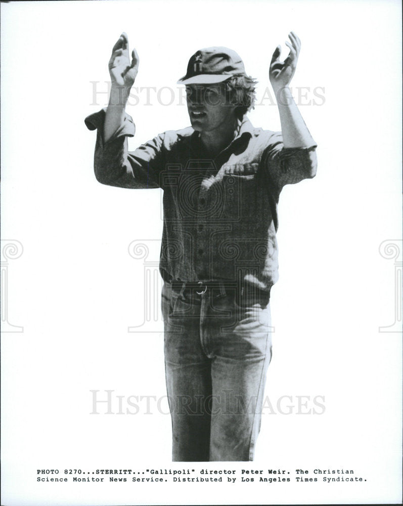 1981 Press Photo Film Gallipoli Director Peter Weir - Historic Images