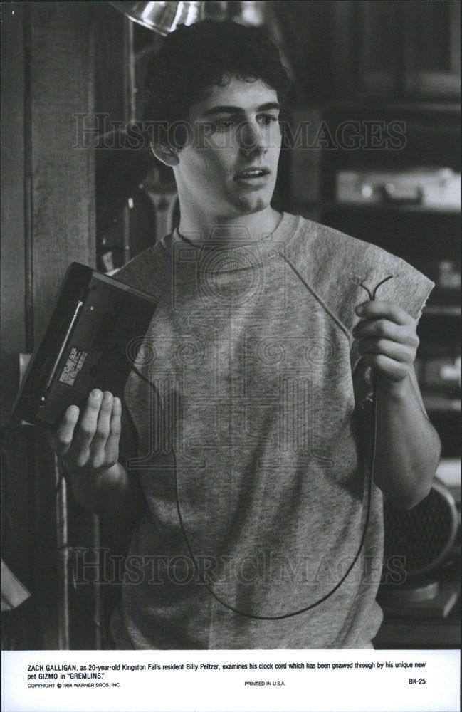 1984 Press Photo Film Gremlins Zach Galligan - Historic Images