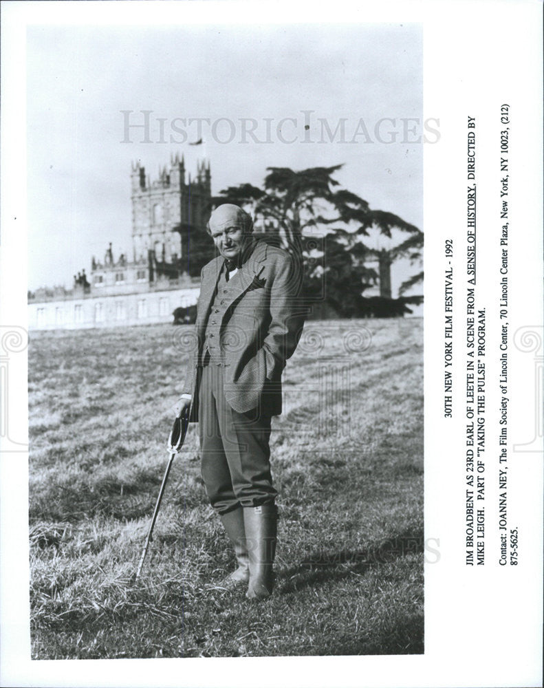 1992 Press Photo Jim Broadbent A Sense Of History - Historic Images