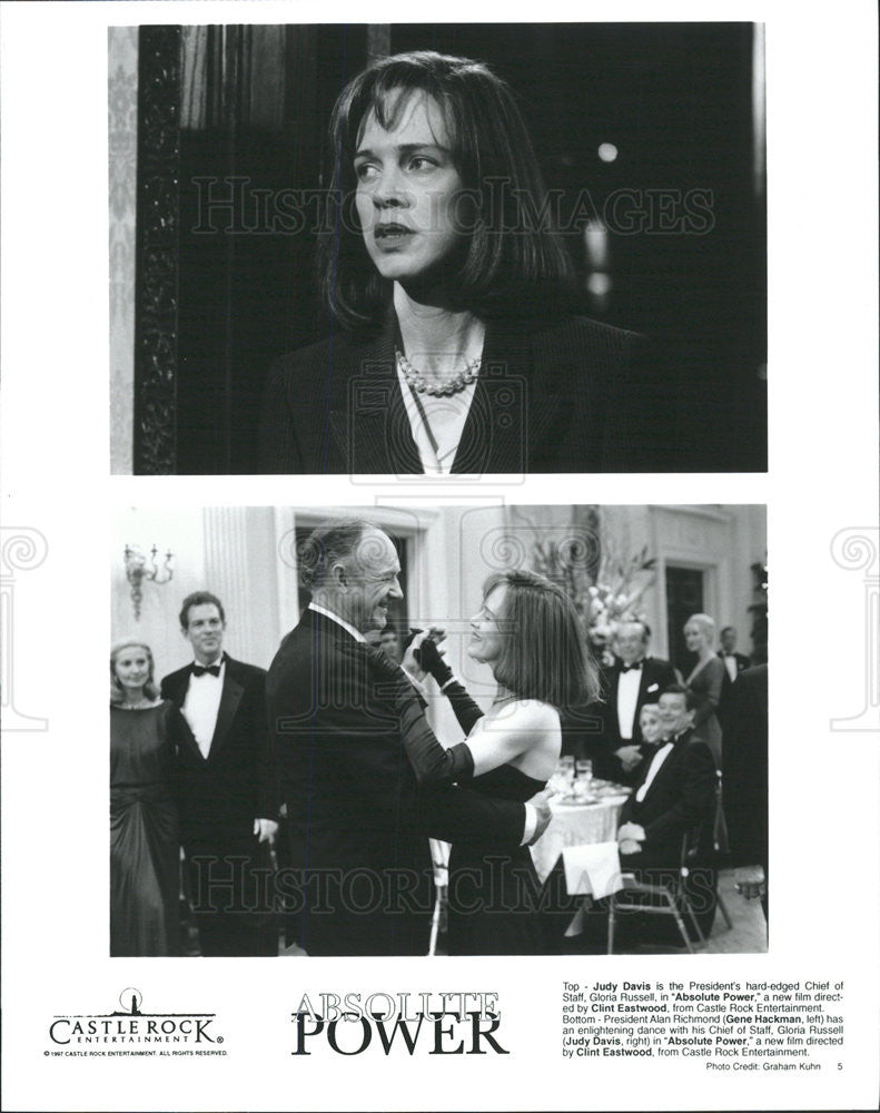 1997 Press Photo Judy Davis Gene Hackman Absolute Power - Historic Images