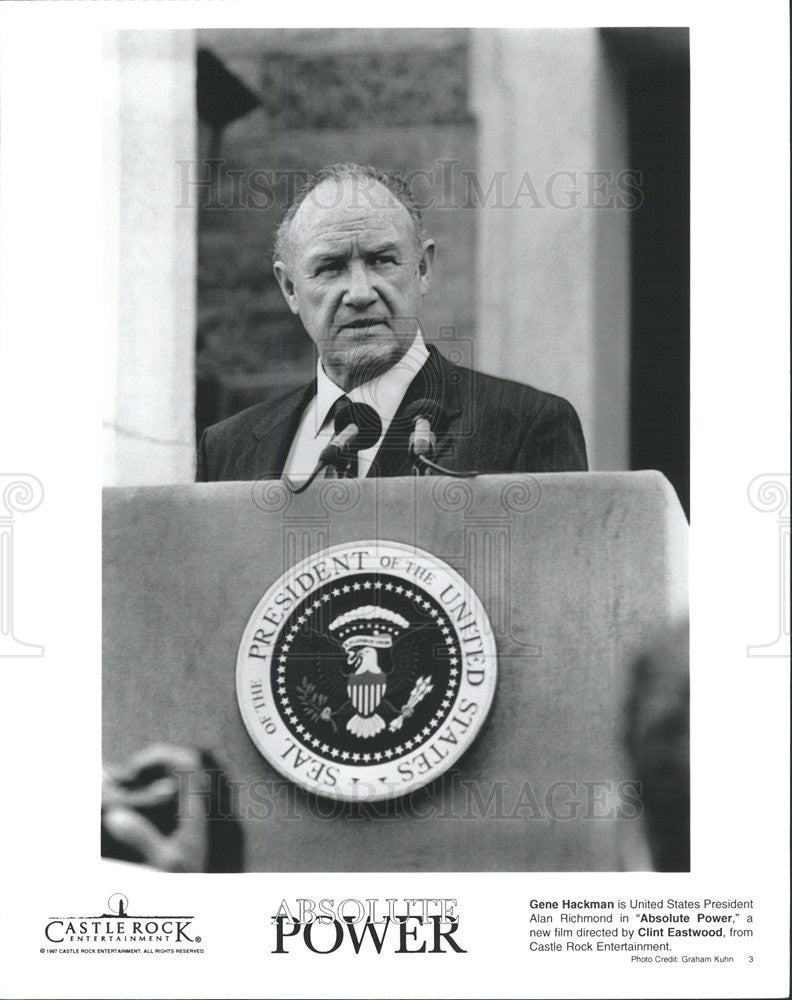 1997 Press Photo Gene Hackman stars in &quot;Absolute Power&quot; - Historic Images