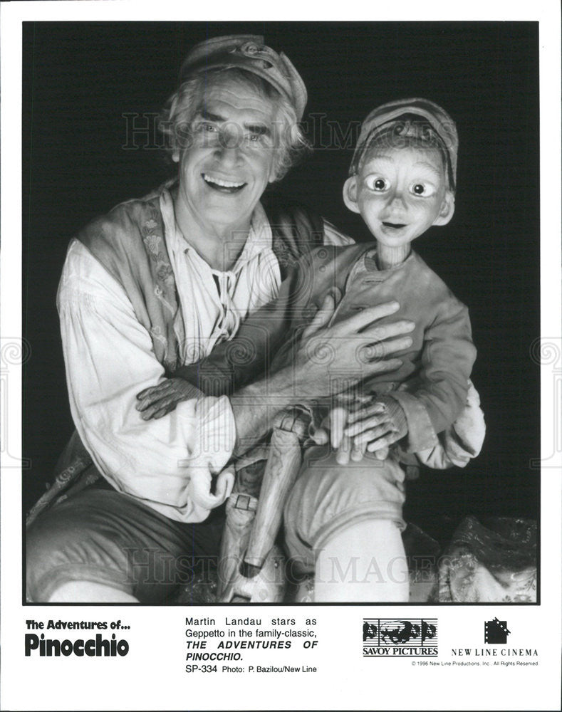 1996 Press Photo Martin Landau The Adventures Of Pinocchio - Historic Images
