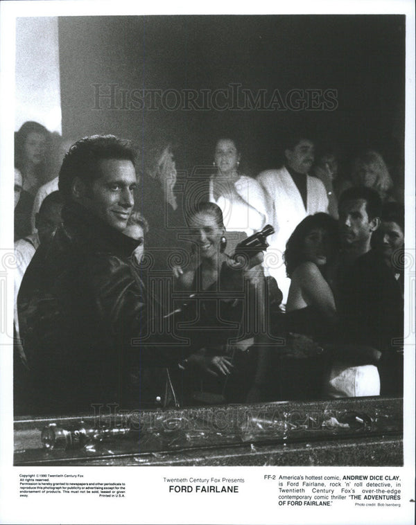 Andrew Dice Clay The Adventures Of Ford Fairlane 1990 vintage promo photo print Historic Images