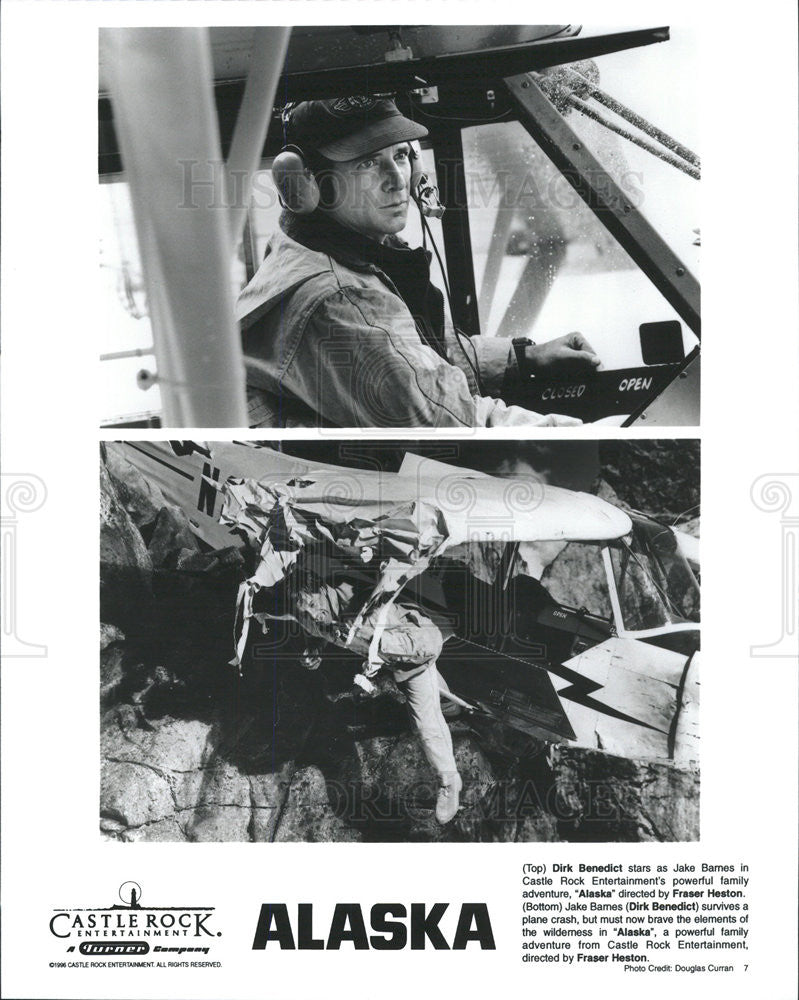 1996 Press Photo Film Alaska Dirk Benedict Directed by Fraser Heston - Historic Images