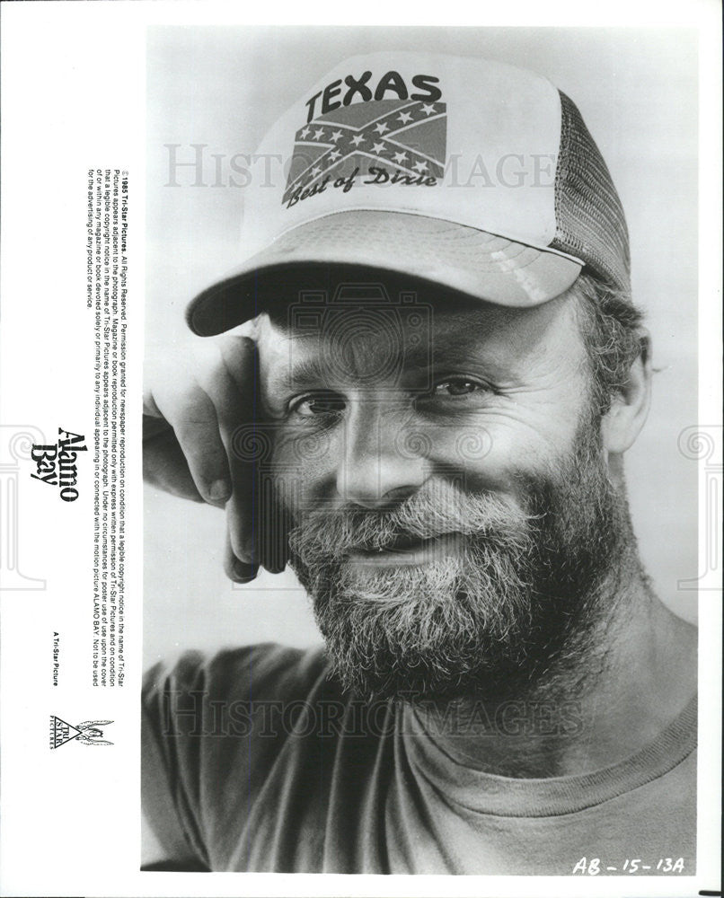 1985 Press Photo Film Alamo Bay Ed Harris - Historic Images