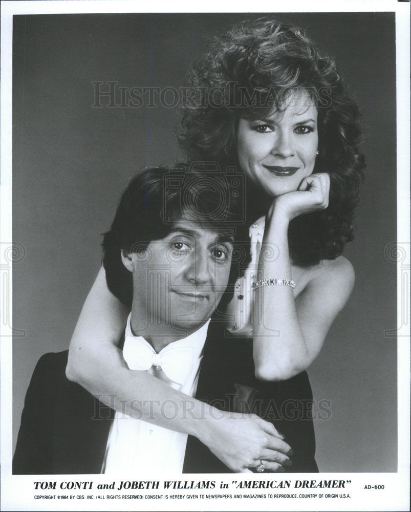 1984 Press Photo Tom Conti Jobeth Williams American Dreamer - Historic Images