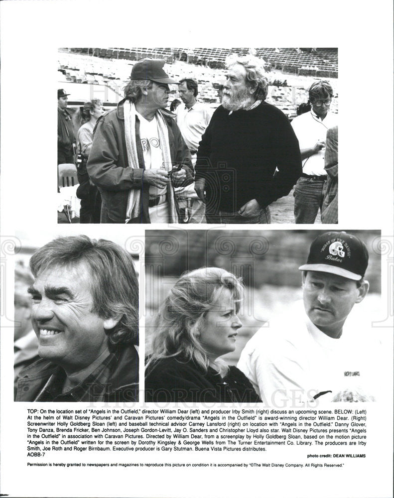 1994 Press Photo Dear Smith Director Sloan Lansford Angels In The Outfield - Historic Images