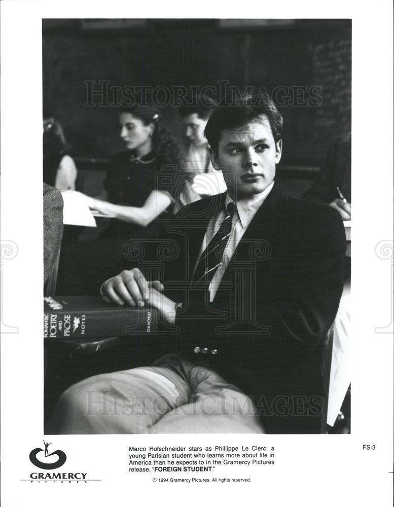 1994 Press Photo Marco Hofschneider Actor Foreign Student Movie Film - Historic Images