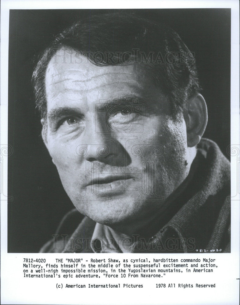 1978 Press Photo Robert Shaw Force 10 From Navarone - Historic Images